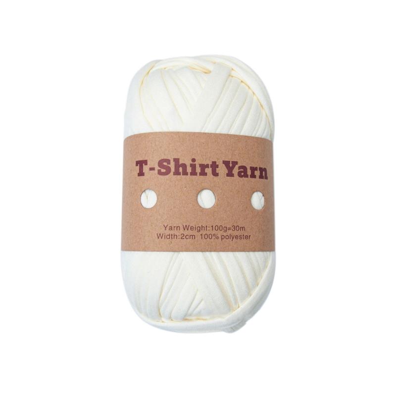 Garn Strickgarn Mehrfarbig Polyesterstreifen für DIY Häkelprojekt zum Herstellen von Taschen, Untersetzern, Körben, Kissen