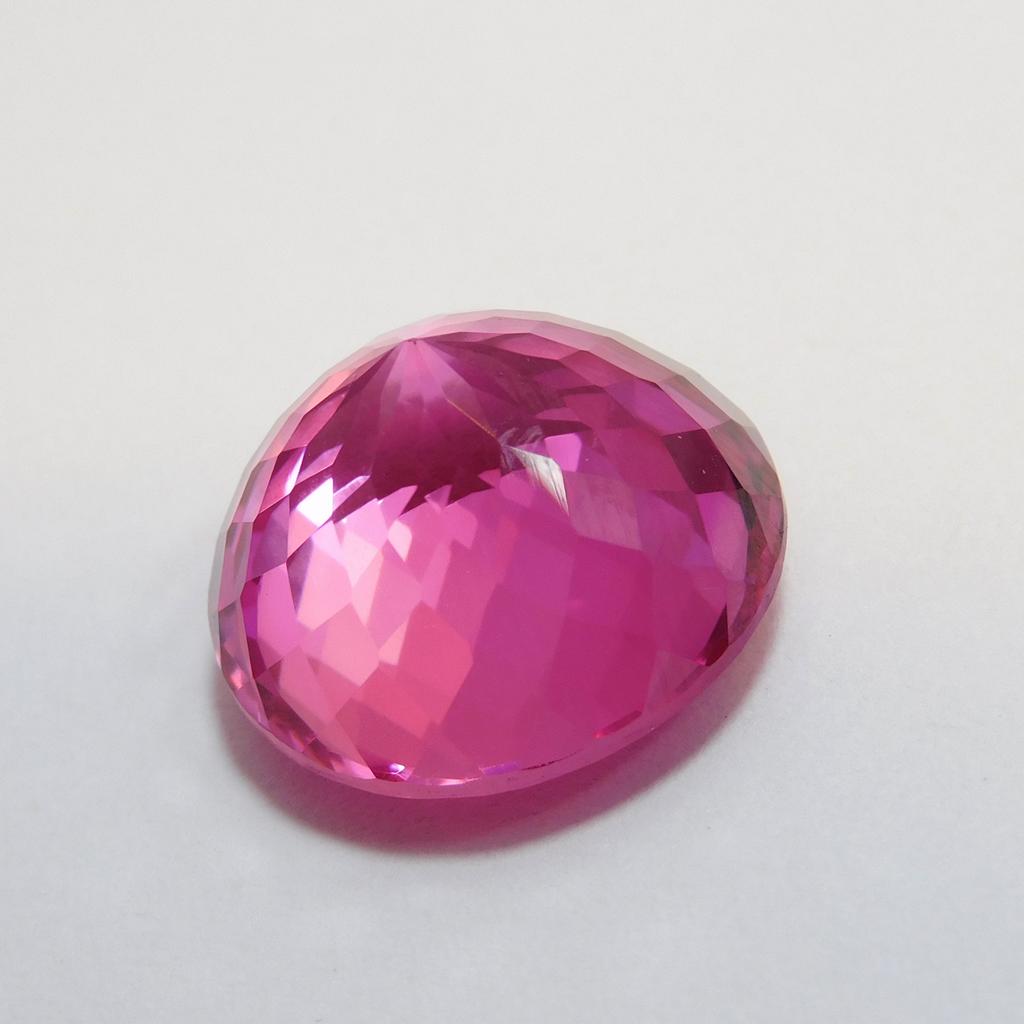 Natural Pink Sapphire 26.25ct Round Cut Certified Loose Gemstone