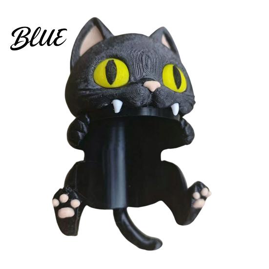 Niche Desk Storage 3D Printed Bat Can Holder Funny Cartoon Vampire Cat Stand Unique Gift for Standard Soda Cans Halloween Desktop Decor Novelty