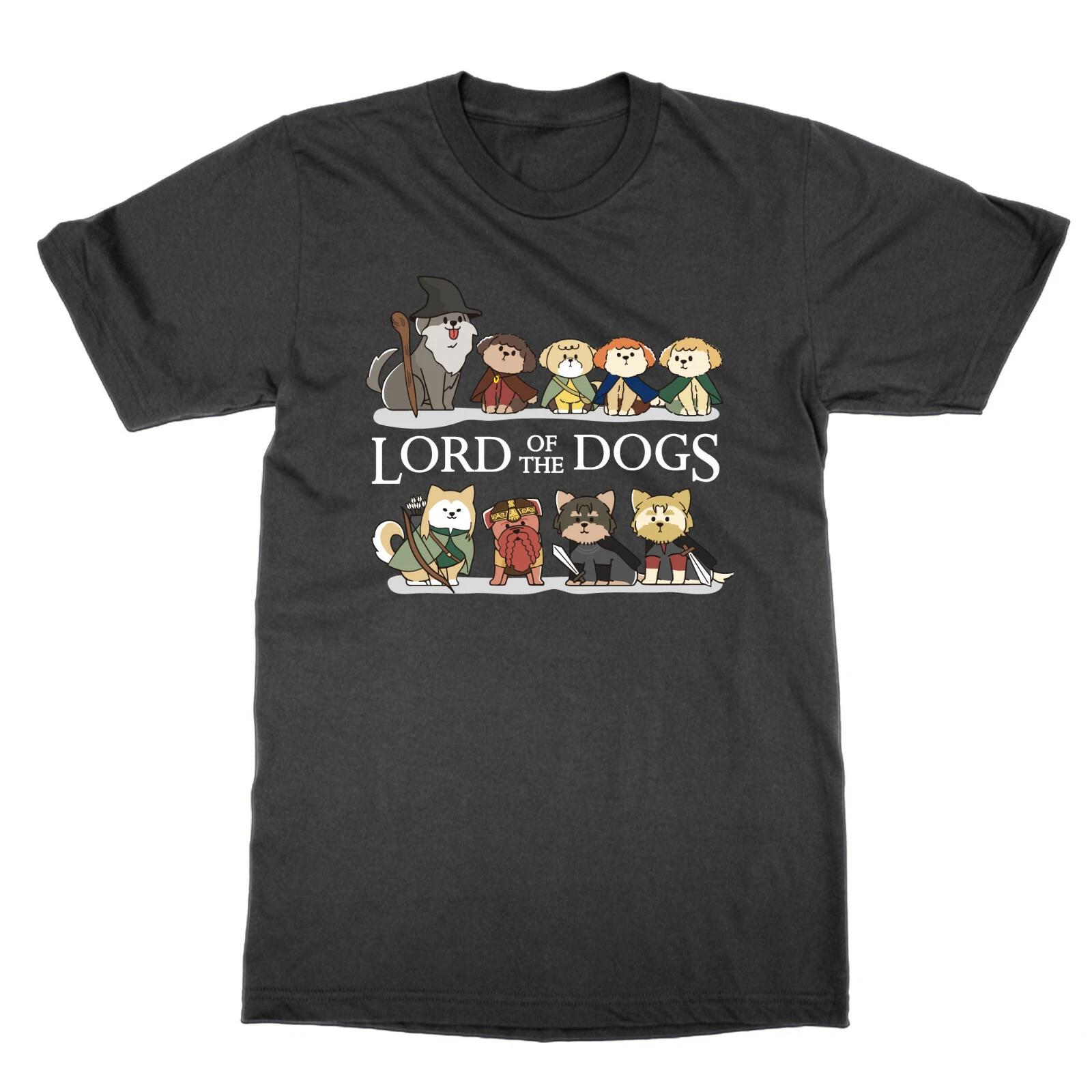 Funny Nerd T-Shirt Lord Of The Dogs Tee LOTR Cute Gift Tolkein Rings 4XL