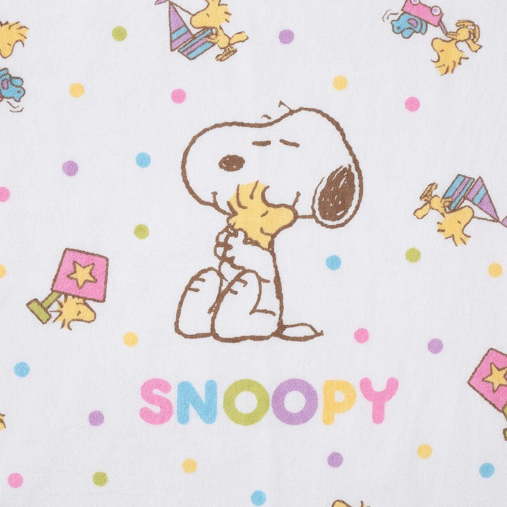 Nishikawa Snoopy Koupelová puntíkovaná Vyrobeno v WT52172000 Ručník, 80x80cm, Pratelné, 100% Bavlna, Vzor, Japonsko, Bílý,