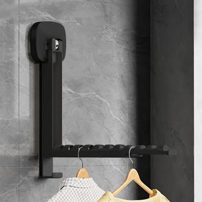 Stendibiancheria con Ventose Forti Pieghevole Regolabile Montaggio a Parete Porta Asciugatura Biancheria Accessori Bagno