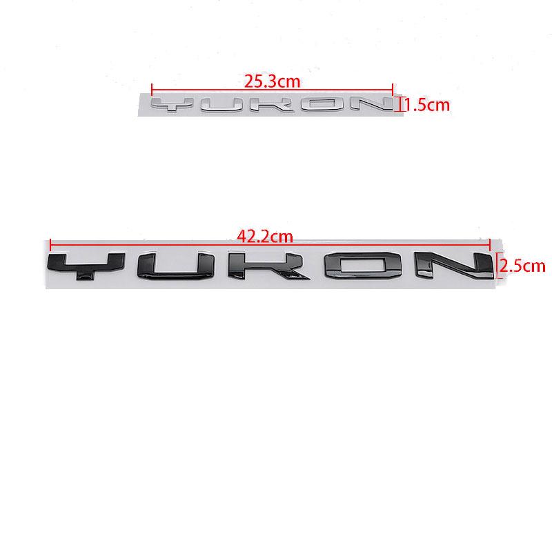 AABJZ1 YUKON neues Etikett Autoaufkleber Für GMC CHEVROLET Pickup modifiziertes Zubehör Heckklappen-Emblem Seitentür-Logo dekorieren groß klein