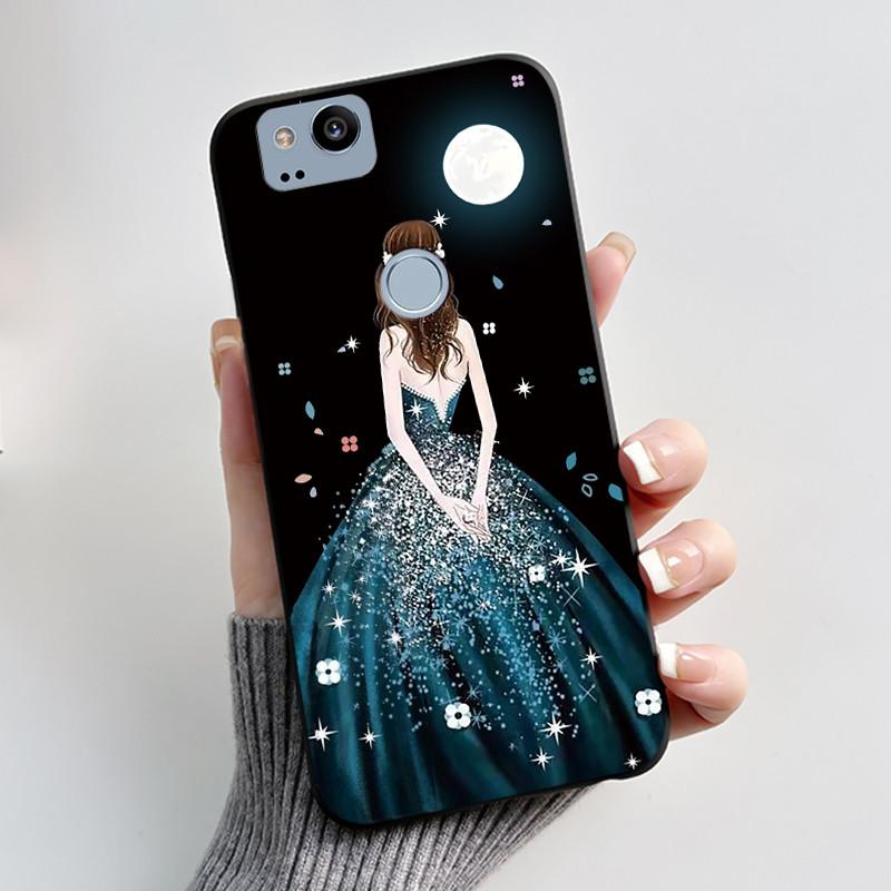 Pattern Case For Google Pixel 2 XL Pixel2 Funda Soft Silicone Shell For Google Pixel 1 XL Pixel1 Cover Cute Flower Casing Coque