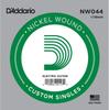 Electric Guitar Set of 5 D'Addario Strings, Nickel, .044, NW044,