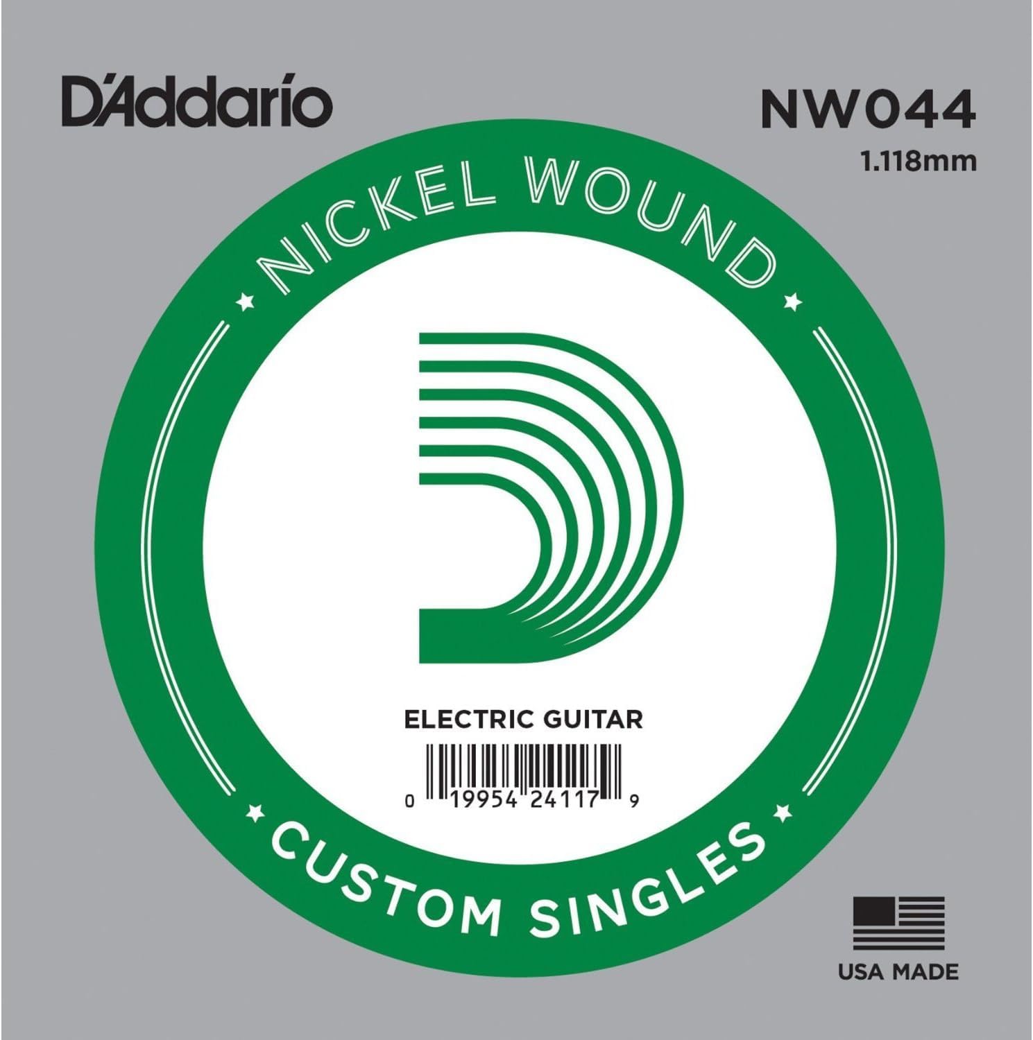 

Electric Guitar Set of 5 D Addario Strings, Nickel, .044, NW044,