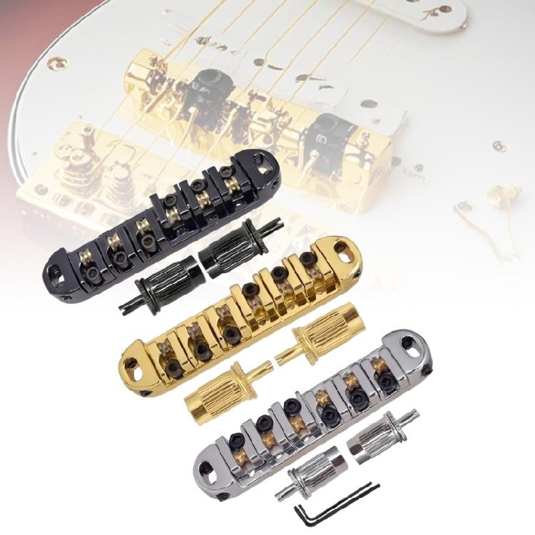 6 String Guitar Bridge Roller Saddles Adjustable Roller Saddles Guitar Bridge Replacement Electric Guitar Bridge
