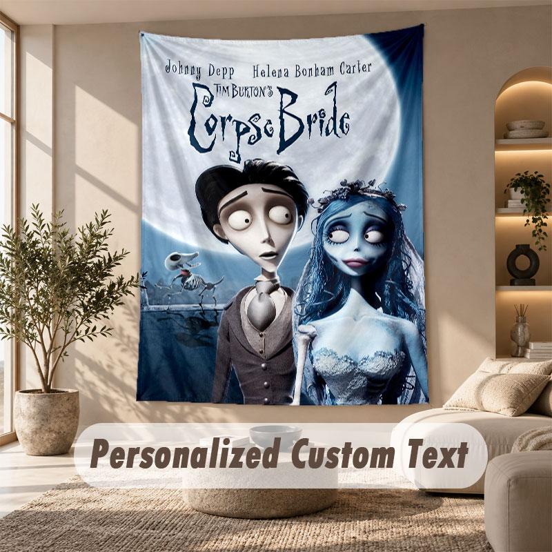 Wall Hanging Tapestry Art Cloth Bedroom Room Background DecorCorpse Bride Emily Victor