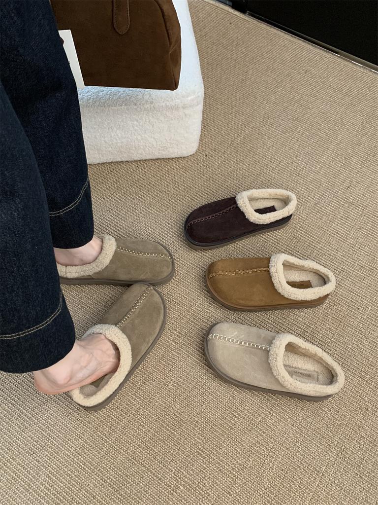 Mode Gående Mysig Vardaglig Stängd Tå Halvtoffla Loafers Kvinna Mode Slingback Slip On Mule För Kvinnor Platå Ny 2025 Komfort