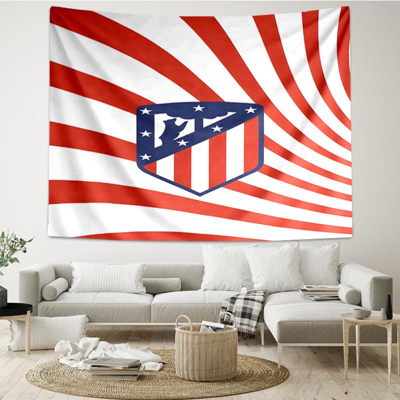 1PC Atletico Football Club Printed Tapestry Room Decoration Wall Hanging for Living Room Bedroom, Dormitory, Birthday and Christmas Gifts