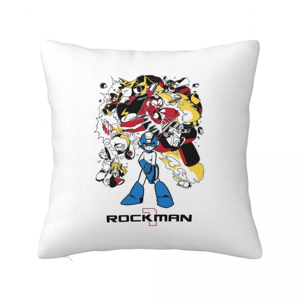 Megaman Video Game Mega Man  Square Pillowcase Cushion Cover Pillow Case Throw Pillow Cover for Home Bedroom Car