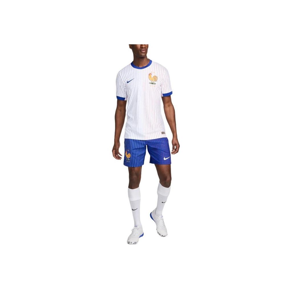 Nike Maillot FFF 2024/25 Match Away ADV Authentic Blanc/Bleu vif/Rouge université/Bleu vif Homme Streetwear FJ4260-100