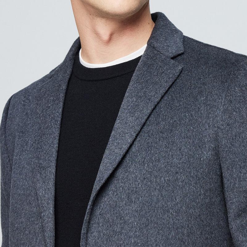 Hodo Men's Full Wool & Goose Down Short Winter Coat