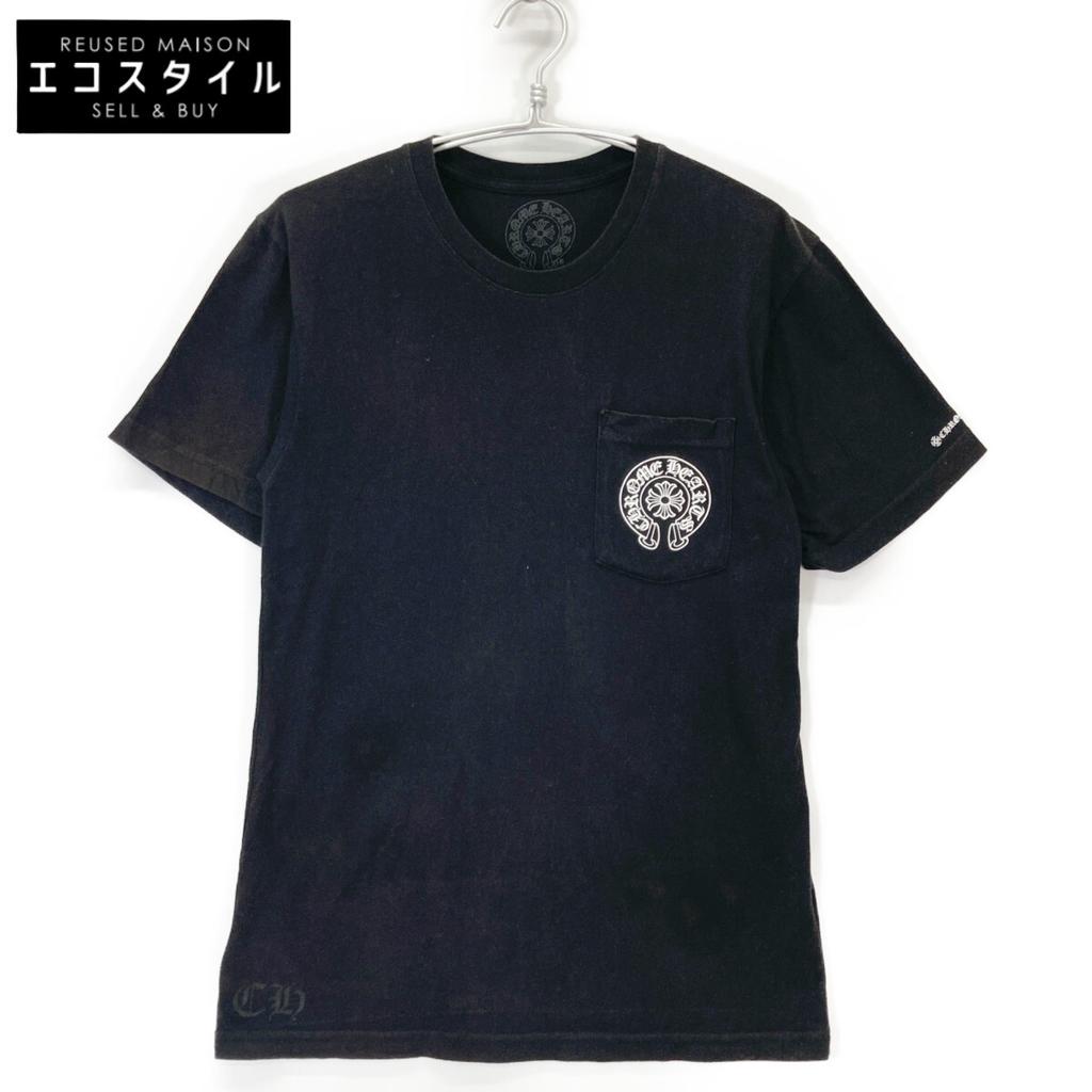 CHROME HEARTS Black T-shirt Tops M blackUsed