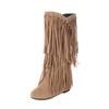Women's Rubber Boots Winter Footwear Autumn Shoes Round Toe Luxury Designer Sexy Thigh High Heels High Sexy Rain