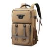Fashion New Men's Multi-functional Canvas Backpack Waterproof Lightweight Travel Backpack Outdoor Breathable Wear-resistant Sports Backpack