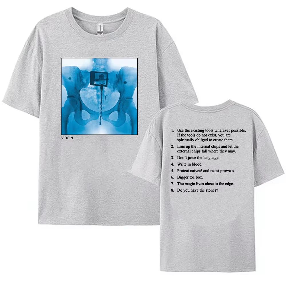 Virgin Album Printing 2025 NEW T-shirt Lorde Singer Graphic Tshirts Cotton Summer Short Sleeve T Shirt for Women Loose Fashion