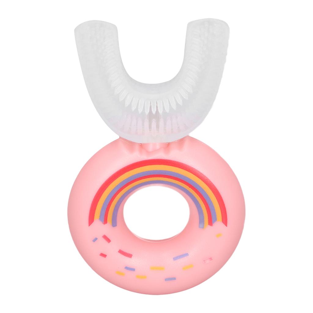 Dětský zubní kartáček ve tvaru U Dětský Roztomilý Kreslený Domácí Cestovní Přenosný Silikonová Hlava Čištění