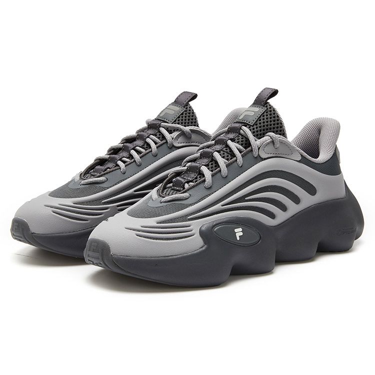 Fila Fusion Ray 3 Fashion Comfortable Low-Top Dad Shoes Men sneaker Black Gray T12M321105FDA