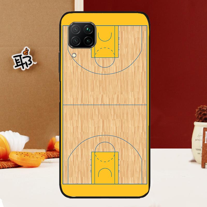 Basketball Court Diagram For Huawei Nova 10 9 SE 3i 7i 8i 11i 12i Y60 Y61 Y70 Y72 Y73 Y90 Y91 P20 P30 P40 Lite Case