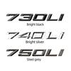 BMW 7 Series Rear Emblem for 730i, 745d, 460Li - Electroplated ABS Displacement Tail Badge