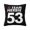 Herbie 53 Classic Racing Car Logo Cushion Cover Soft Polyester Throw Pillow Case For Sofa Car Seat Decoration Bedding Pillowcase