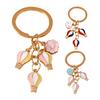 Keychain Hot Air Balloon Charm Compact Size Lightweight Zinc Alloy Key Chain Christmas Valentine Birthday Anniversary Accessories