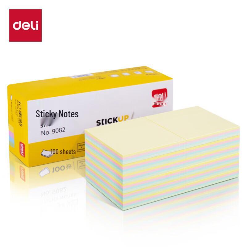 Deli 9082 Colorful Sticky Notes, 76x76mm