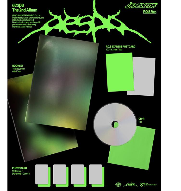 [Vorbestellung] aespa 2. Full-Album LEMONADE P.O.S Ver. Album