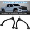 Front Upper Control Arms Tubular Suspension Leveling Kit for 24 Lift Application On 20072020 Chevrolet Silverado Suburban Tahoe