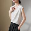 U-neck Casual T-shirt for Women In 2026 Summer Fashion, Loose and Versatile, Slimming Solid Color Top