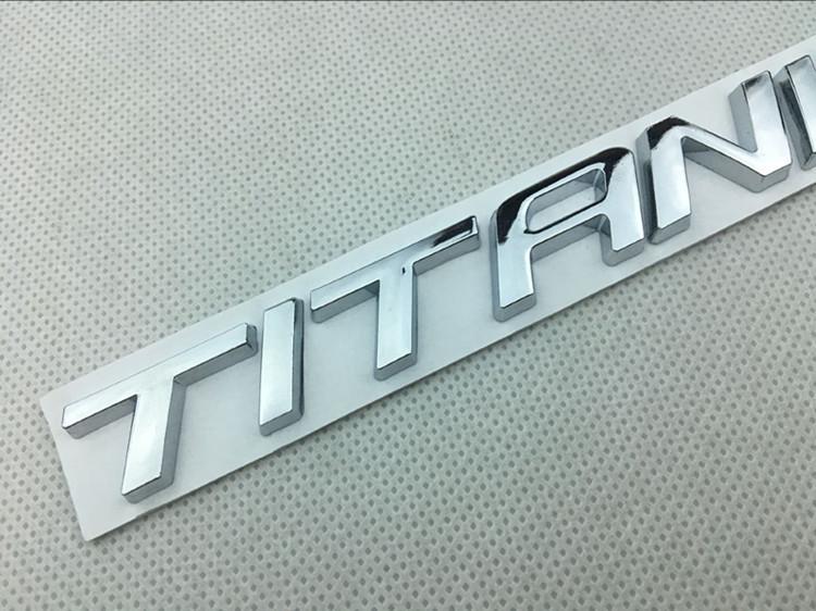 Titanium Car Sticker for New Edge Explorer: High-End Decorative Tail Badge