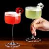 Creative Cocktail Glasses Cups,Square Martini Glass Cup,Thin Margarita Glasses Cup,Glass Goblet,Bar Kitchen Accessories