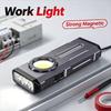 Pocket High Power LED Flashlight Rechargeable Portable RGB Torch Magnetic Digital Display Headlamp Outdoor Camping