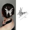 Butterfly Hair Clip Bright Silver Cross Geometric Hairpin Rose Flower Hair Claw Woman Girls Styling Barrette Headdress