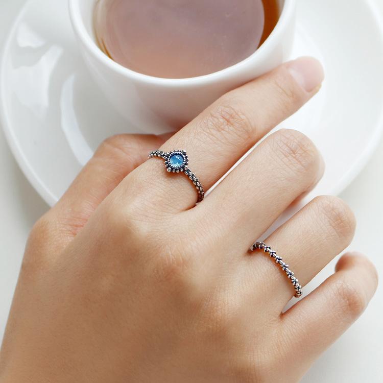 47Bag 925 Silver Natural Gemstone Ring Ariel/ Arie