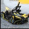 1:24 Bolide Spray Car Model Toy Alloy Body Rubber Tire Shock Absorption Vehicle Models Sound&Light Ornaments Gifts
