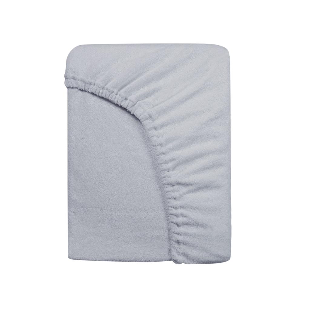 Cotton Fitted Sheet 60x120 FROTA for a Cot, Light Gray