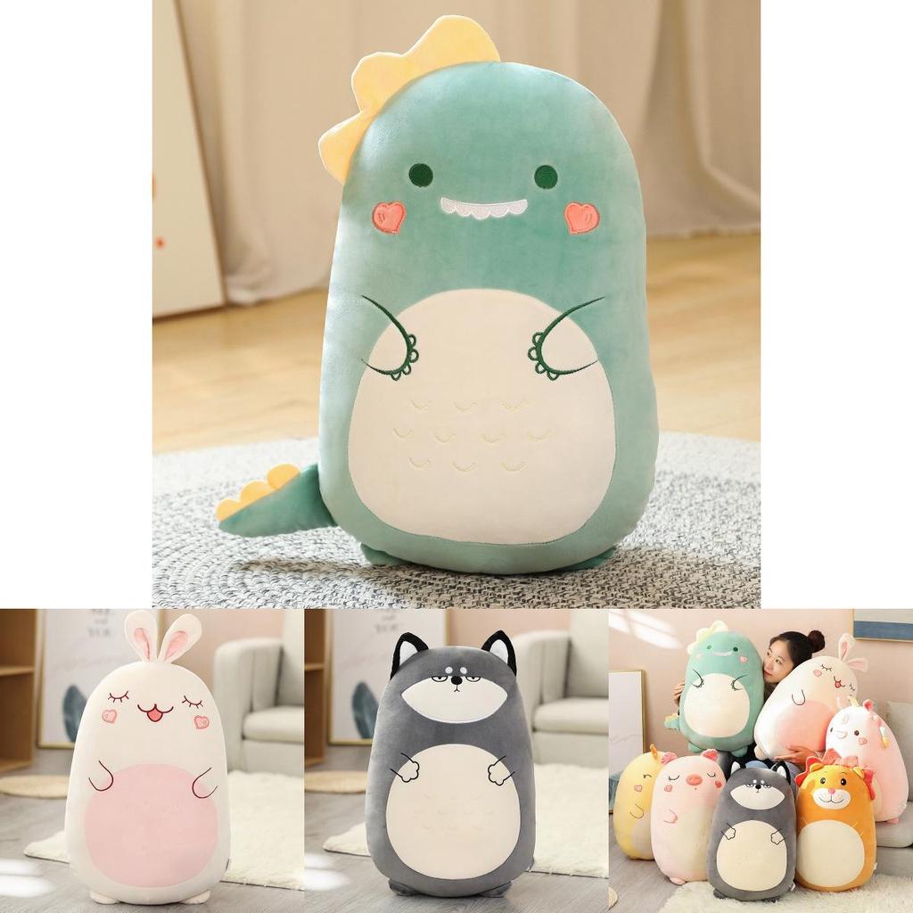 Morbido e Adorabile Peluche Animale Cuscino per Regalo Bambini Dinosauro/leone 17,1 pollici-31,5 pollici