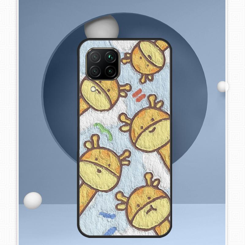 Kawaii Bears Rabbit oil painting For Huawei P30 P60 Pro P20 P40 Lite Nova 9 10 SE 12s 12i 11i 8i Y91 Y60 Y70 Y72 Y90 Y61 Case