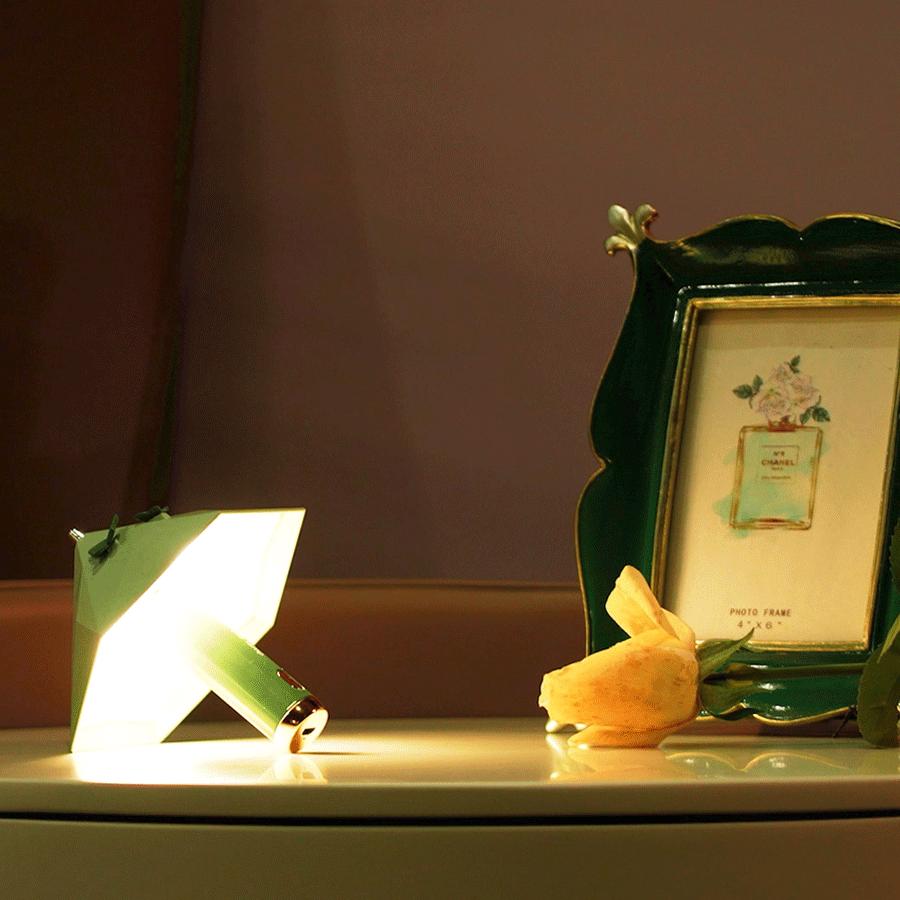 Paraguas Mini luz nocturna Usb recargable estudio lectura libro luz linterna portátil lámpara de noche pegatina magnética lámpara de escritorio