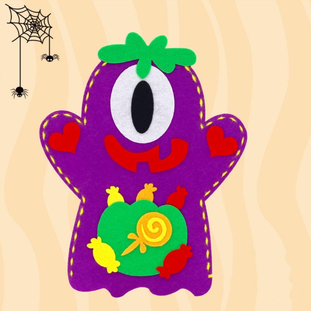 Bat DIY Hand Puppet Kits Pumpkin Halloween Puppet Hand Puppet Toy  Halloween Decoration