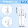 AEE4-3Pcs Glitter Duster Sprayer, 35Ml Transparent Glitter Duster Sprayer Bottle, Dry Powder Spray-Bottle Empty
