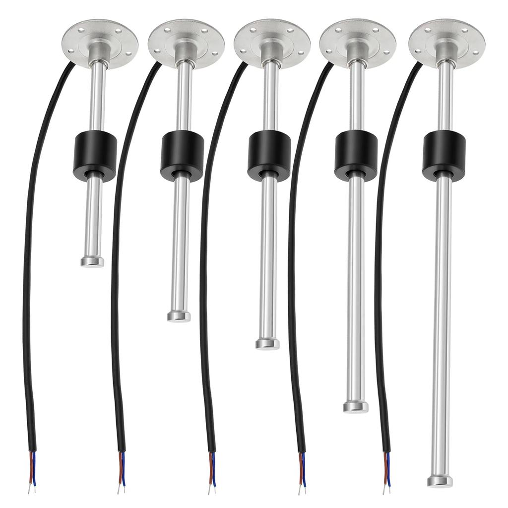 0-190 Ohm Fuel Float Sensor + Fuel Level Gauge 7 Color Light Auto Marine RV Boat Car 2" 52mm Fuel Tank Level Gauge 12V24V