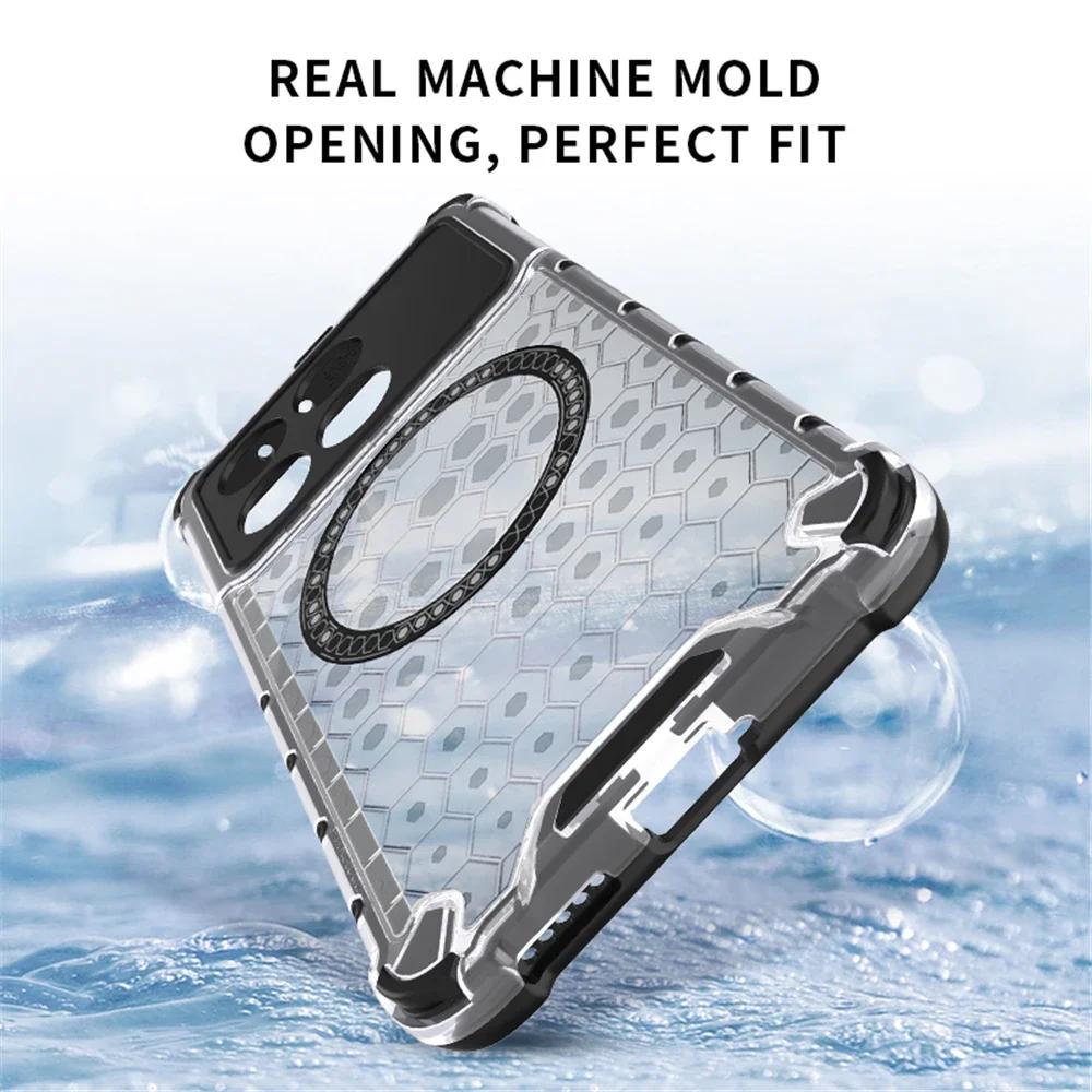 For Xiaomi Poco X6 Pro X 6 F6pro Case for Magsafe Magnetic Wireless Charging Shockproof Clear Full Silisone Protection Phone Cover for Poco X6pro F5