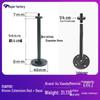 Aluminum Alloy Tripod Extension Rod with 1/4 Screw and 3/8 Interface for Light Stands and Camping