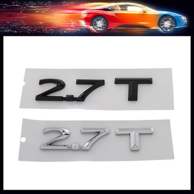 3D Premium 2.7T 2.7 T Letters for Car Fender Trunk Rear Bonnet Decal Emblem Badge Sticker