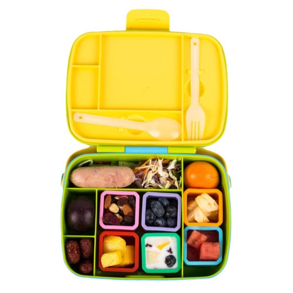 1/3pcs 2/4 Inch Food Distribution Box Red/Pink/Purple/Green/Orange/Blue Lunch Box Containers  Office