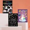Cartoon Zeichenbuch Kratzbild Set Bunte Karte DIY Schulunterricht Anreizmaterialien Kunstbedarf Geburtstagsgeschenke TMZ