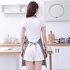 Cute Cartoon Rabbit Kitchen Apron for Men Women Pink White